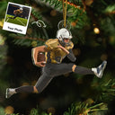 Gift For Yourself,Gift For Women,Gift For Men,Happy,Christmas,Custom Photo,Football - Custom Photo American Football Players - Personalized Acrylic Photo Ornament