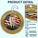 America 250th, Custom Photo, Independence Day, Family, Proud, Remove BG Photo - Custom Photo American Hero 250 Years Of Freedom - Personalized Acrylic Car Hanger