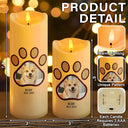 Dog Lovers,Dog Mom,Dog Dad,Gift For Women,Gift For Men,Memorial,Sad,Christmas - Custom Photo Angels Don’t Always Have Wings - Personalized Flameless LED Candle