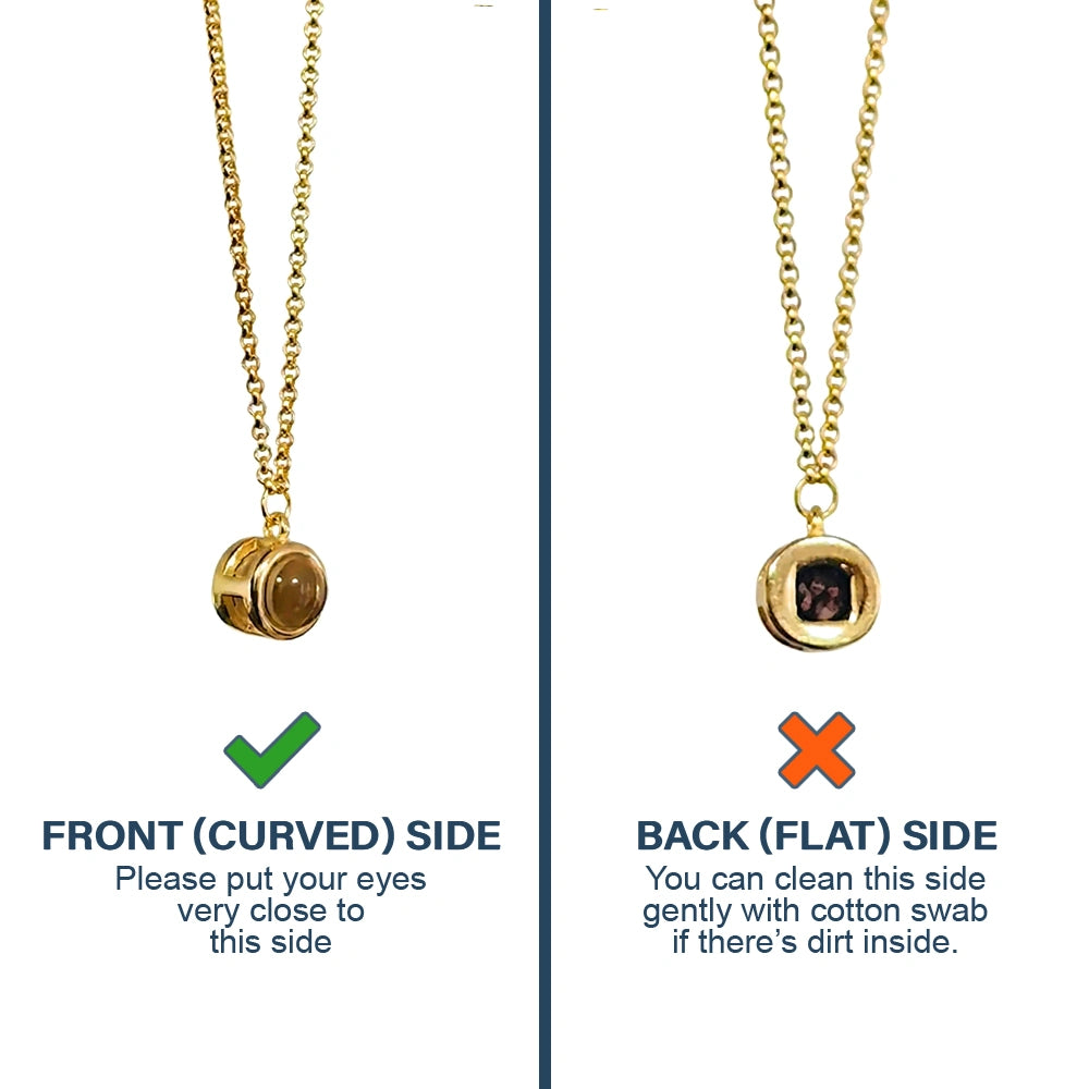 New baby, Gift For Mother, Pregnant Mom, Expecting Dad, New Mom, New Dad, Gift For Wife, Gift For Girlfriend, Love - Custom Photo Baby Expecting Pregnancy New Parents - Personalized Bubble Projection Necklace