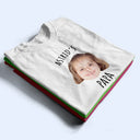 Gift For Father,Custom Photo,New Dad,Happy - Custom Photo Baby Face Kid Face This Dad Belongs To - Personalized T Shirt