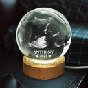 Love,Custom Photo,New baby,New Dad,New Mom - Custom Photo Baby Ultrasound - Personalized Crystal Globe Lamp