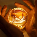 Love,Custom Photo,New baby,New Dad,New Mom - Custom Photo Baby Ultrasound - Personalized Crystal Globe Lamp