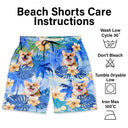 Summer,Custom Photo,Funny,Gift For Men,Gift For Yourself - Custom Photo Beach Summer Tropical Fun Face Vacation Vibe - Personalized Unisex Beach Shorts