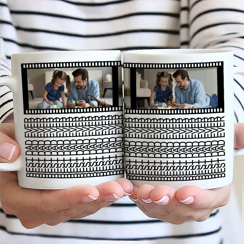 Custom Photo,Gift For Father - Custom Photo Best Dad Ever Hidden Message - Personalized Mug