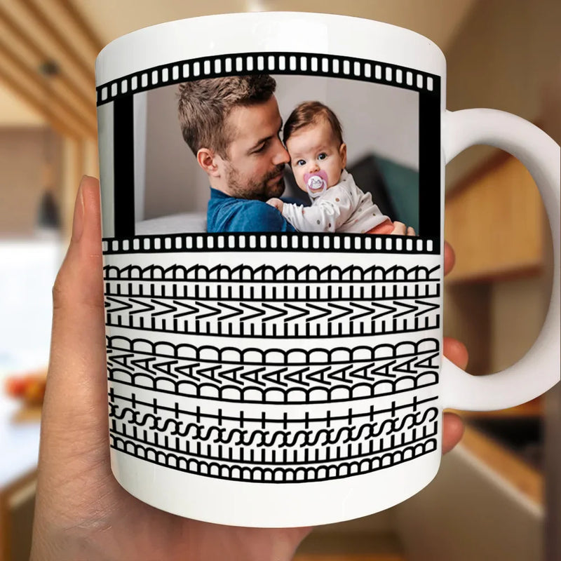 Custom Photo,Gift For Father - Custom Photo Best Dad Ever Hidden Message - Personalized Mug