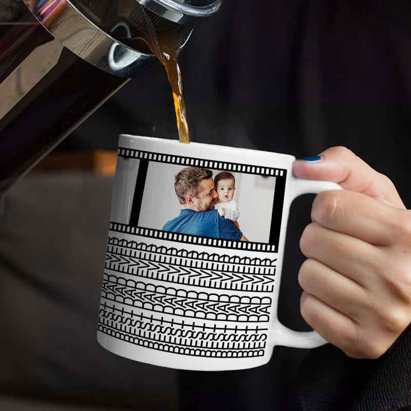 Custom Photo,Gift For Father - Custom Photo Best Dad Ever Hidden Message - Personalized Mug