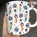 Gift For Father, Gift For Grandpa, Custom Photo, Happy - Custom Photo Best Dad Grandpa Ever - 3D Inflated Effect Printed, Personalized White Edge-to-Edge Mug