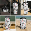 Custom Photo, Gift For Father, Gift For Grandpa, Happy - Custom Photo Best Dad Grandpa Ever - Personalized 30oz Tumbler With Handle