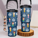 Custom Photo, Gift For Father, Gift For Grandpa, Happy - Custom Photo Best Dad Grandpa Ever - Personalized 30oz Tumbler With Handle