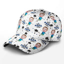 Gift For Father,Gift For Grandpa,Custom Photo,Happy - Custom Photo Best Dad Grandpa Ever - Personalized Classic Cap