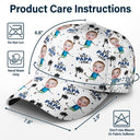 Gift For Father,Gift For Grandpa,Custom Photo,Happy - Custom Photo Best Dad Grandpa Ever - Personalized Classic Cap