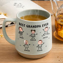 Gift For Father,Custom Photo,Adorable,Cut-Face Photo,Icon - Custom Photo Best Dad Grandpa Ever Kids Face - Personalized Conical Mug
