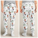 Gift For Father,Sport Dad,Dad's Hobby,Golf - Custom Photo Best Dad Papa By Par Funny Kids - Personalized Pajama Pants