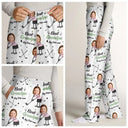 Gift For Father,Sport Dad,Dad's Hobby,Golf - Custom Photo Best Dad Papa By Par Funny Kids - Personalized Pajama Pants