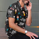 Happy,Sport Dad,Golf,Gift For Father,Gift For Men - Custom Photo Best Daddy By Par Funny Golf Lover - Personalized Polo Shirt