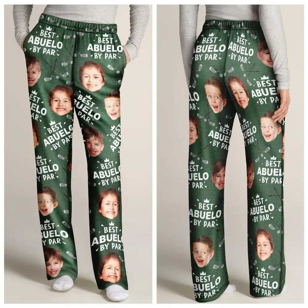 Happy,Sport Dad,Golf,Gift For Father,Gift For Men - Custom Photo Best Daddy By Par Golf Lover - Personalized Pajama Pants