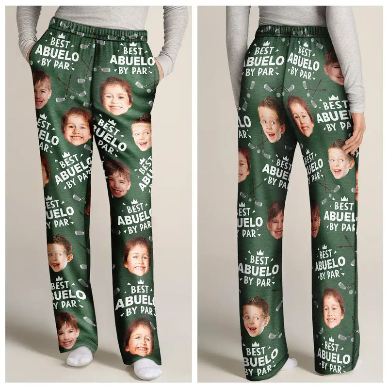 Happy,Sport Dad,Golf,Gift For Father,Gift For Men - Custom Photo Best Daddy By Par Golf Lover - Personalized Pajama Pants
