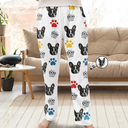 Funny, Christmas, Dog Lovers, Pet Lovers, Cat Lovers, Custom Photo - Custom Photo Best Dog Mom Ever - Personalized Pajama Pants