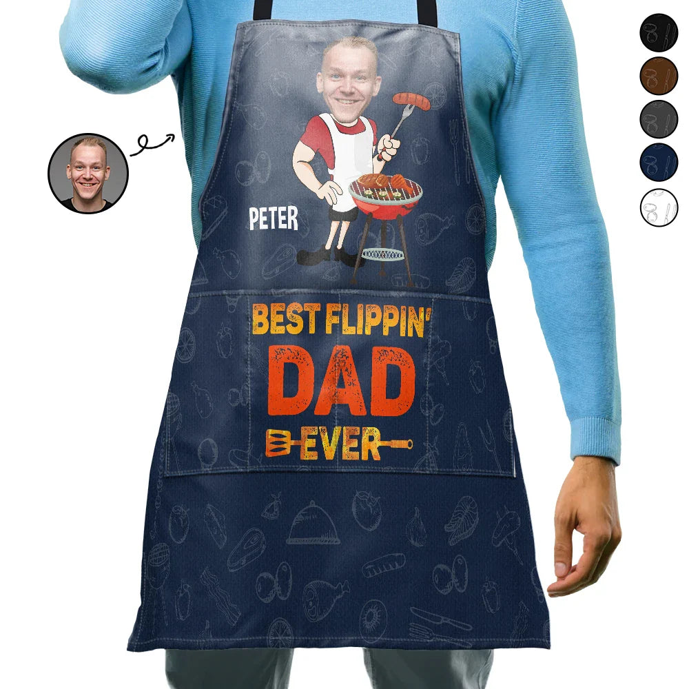 Custom Photo Best Flippin' Dad Ever - Personalized Apron – Wander Prints