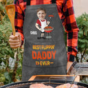 Funny,Cooking,Gift For Husband,Gift For Men,Gift For Father - Custom Photo Best Flippin’ Dad Ever - Personalized Apron