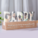 Gift For Father,Custom Photo,Gift For Grandpa - Custom Photo Best Grandpa Father Papa Dad Thank You - Personalized Custom Shaped LED Light