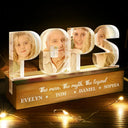 Gift For Father,Custom Photo,Gift For Grandpa - Custom Photo Best Grandpa Father Papa Dad Thank You - Personalized Custom Shaped LED Light