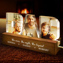 Gift For Father,Custom Photo,Gift For Grandpa - Custom Photo Best Grandpa Father Papa Dad Thank You - Personalized Custom Shaped LED Light