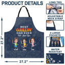 Grilling, Gift For Father, Happy - Custom Photo Best Grillin' Dad Ever We Love You - Personalized Apron