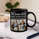 Gift For Mother, Gift For Father, Gift For Women, Gift For Men, Love - Custom Photo Best Mom Dad Ever Newspaper Theme - Personalized Mug