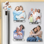 Gift For Mother,Mom - Daughters (Adult),Mom - Daughters (Young),Mom - Sons,Mom - Children,Love,Non-Eng - Custom Photo Best Mom Ever - Personalized Acrylic Fridge Magnet