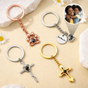 Mom - Daughters (Adult),Mom - Daughters (Young),Mom - Sons,Mom - Children,Gift For Mother - Custom Photo Best Mom Ever - Personalized Custom Shaped Photo Projection Keychain