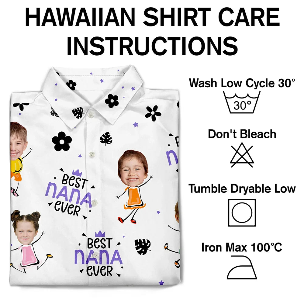 Gift For Mother,Mom,Children - Custom Photo Best Mom Ever Travel Floral Pattern - Personalized Hawaiian Shirt