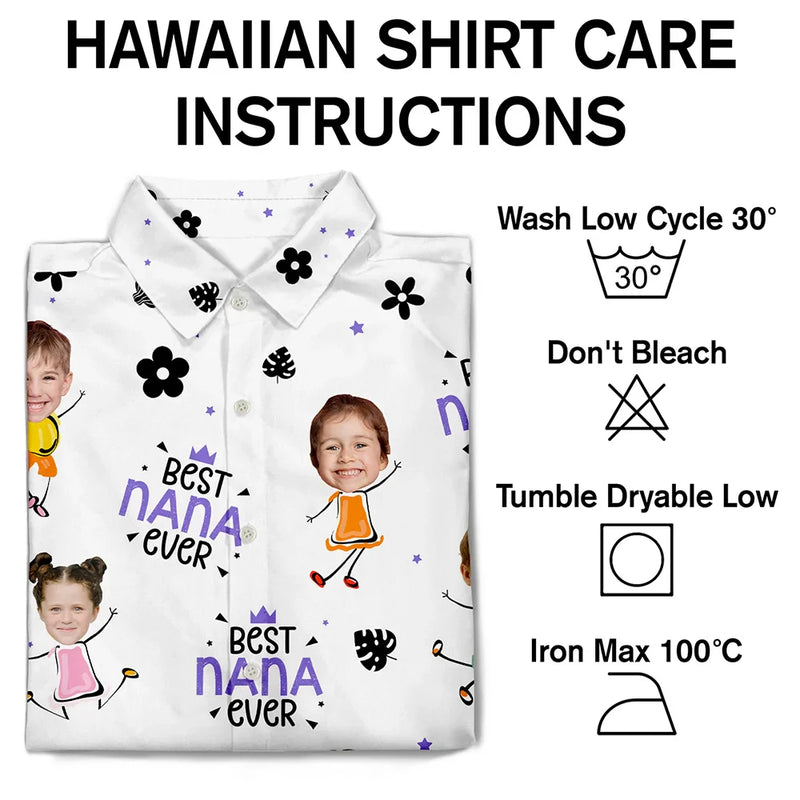 Gift For Mother,Mom,Children - Custom Photo Best Mom Ever Travel Floral Pattern - Personalized Hawaiian Shirt