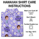 Gift For Mother, Gift For Grandma, Love, Custom Photo - Custom Photo Best Mom Grandma Ever Flower Pattern - Personalized Hawaiian Shirt