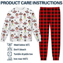 Happy,Gift For Grandma,Gift For Grandpa,Gift For Grandparents,Christmas - Custom Photo Best Nana Ever Gigi Papa Funny Children - Personalized Unisex Pajamas Set