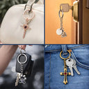 Old Best friends, Gift For Bestie - Custom Photo Besties Forever - Personalized Custom Shaped Photo Projection Keychain