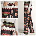 Gift For Bestie,Christmas,Happy,Gift For Sisters,Gift For Brothers,Gift For Sibling,Cousin - Custom Photo Besties Friends Siblings Forever - Personalized Pajama Pants