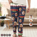 Gift For Bestie,Christmas,Happy,Gift For Sisters,Gift For Brothers,Gift For Sibling,Cousin - Custom Photo Besties Friends Siblings Forever - Personalized Pajama Pants