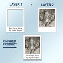 Gift For Bestie,Gift For Sisters,Happy - Custom Photo Besties Gray Scale Right In The Throat - Personalized Custom Shaped Acrylic Car Visor Clip