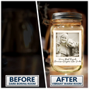 Gift For Bestie,Gift For Sisters,Happy,Custom Photo,Old Best friends - Custom Photo Besties Gray Scale Right In The Throat - Personalized Mason Jar Light