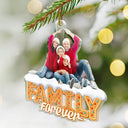 Christmas,Gift For Bestie,Gift For Sisters,Gift For Brothers,Gift For Sibling,Happy,Cousin,Family - Custom Photo Besties Sisters Family Forever Christmas Gingerbread - Personalized Custom Shaped Acrylic Ornament