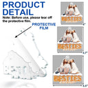 Christmas,Gift For Bestie,Gift For Sisters,Gift For Brothers,Gift For Sibling,Happy,Cousin,Family - Custom Photo Besties Sisters Family Forever Christmas Gingerbread - Personalized Custom Shaped Acrylic Ornament