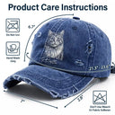 Custom Photo, Beach, Art Design, Summer, Pet Lovers, Playful, Photo - Pencil Sketch - Bold - Custom Photo Bold Sketch Besties Family Pet Funny Portrait - Personalized Distressed Cap