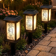 Art Design,Christmas,Sympathetic,Family,Memorial,Photo - Pencil Sketch - Bold - Custom Photo Bold Sketch Memorial I'm Always With You - Personalized Solar Garden Light