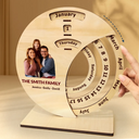 Christmas, Officer - Custom Photo Business Team Corporate Gift New Year - Personalized Spinning Perpetual Desk Calendar