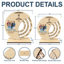 Christmas, Officer - Custom Photo Business Team Corporate Gift New Year - Personalized Spinning Perpetual Desk Calendar