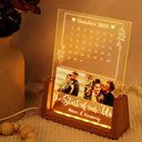 Gift For Couples,Custom Photo,Love - Custom Photo Calendar Couple The Start Of Our Us - Personalized Night Light