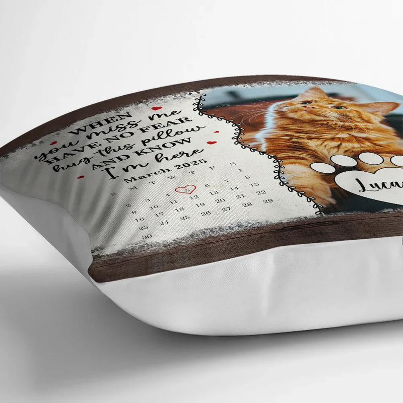 Memorial,Gift For Mother,Family - Custom Photo Calendar Not A Day Goes By That You Are Not Missed - Personalized Pillow