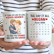 Gift For Husband,Gift For Couples,Custom Photo,Romantic,Upload Full Photo,Calendar - Custom Photo Calendar Together And Forever Yours - Personalized Mug